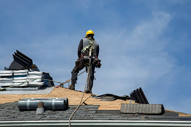 Professional Flat Roof Repair technician working in Kountze, TX
